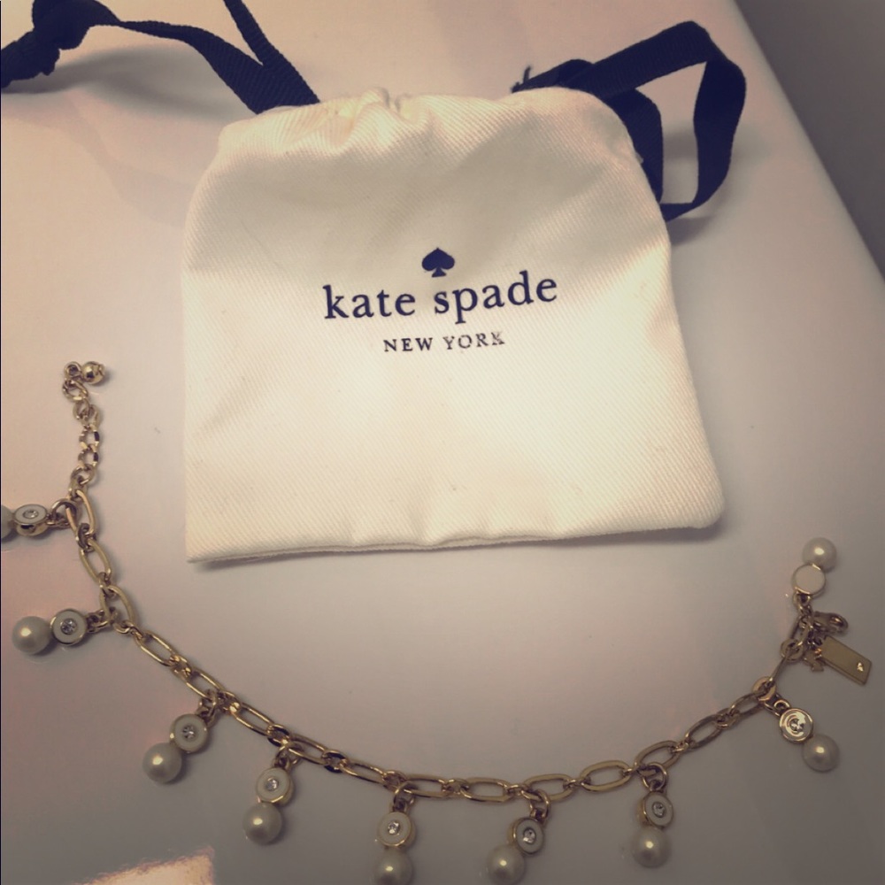 KATE SPACE PEARL CHARM BRACELET!!